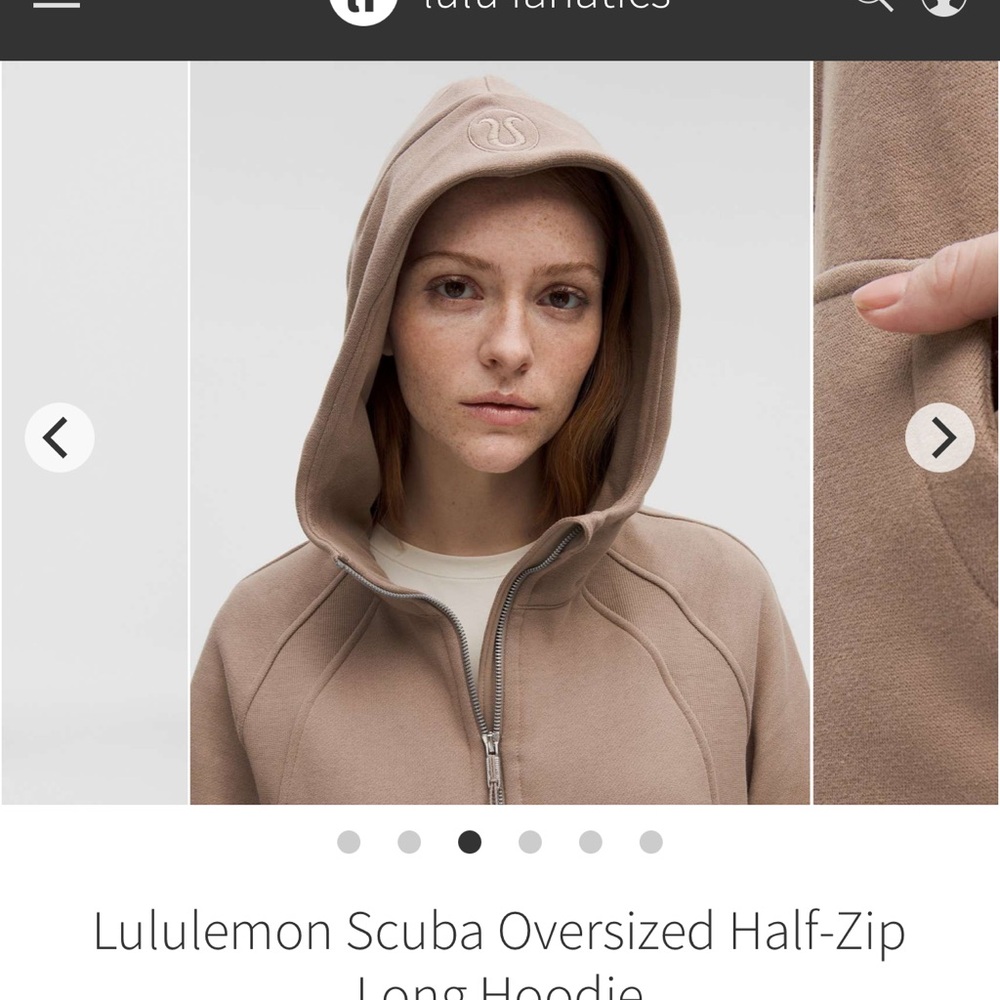 Lululemon Scuba Oversized Half-Zip Long Hoodie
Taupetastic NWT size XS/S